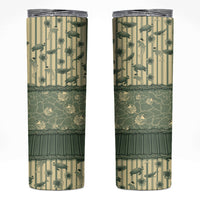 Hawaii Christmas In July Skinny Tumbler Olive Green Mele Kalikimaka Sea Animals DT05 Green - Polynesian Pride