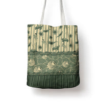 Hawaii Christmas In July Tote Bag Olive Green Mele Kalikimaka Sea Animals