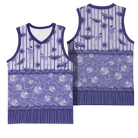 Hawaii Christmas In July Basketball Jersey Amethyst Purple Mele Kalikimaka Sea Animals DT05 - Polynesian Pride