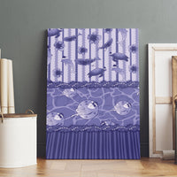 Hawaii Christmas In July Canvas Wall Art Amethyst Purple Mele Kalikimaka Sea Animals DT05 - Polynesian Pride