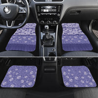 Hawaii Christmas In July Car Mats Amethyst Purple Mele Kalikimaka Sea Animals DT05 Set 4pcs Purple - Polynesian Pride