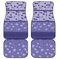 Hawaii Christmas In July Car Mats Amethyst Purple Mele Kalikimaka Sea Animals DT05 - Polynesian Pride