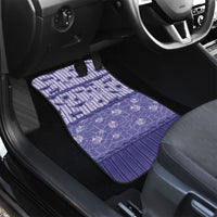 Hawaii Christmas In July Car Mats Amethyst Purple Mele Kalikimaka Sea Animals DT05 - Polynesian Pride