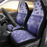 Hawaii Christmas In July Car Seat Cover Amethyst Purple Mele Kalikimaka Sea Animals DT05 - Polynesian Pride