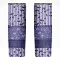 Hawaii Christmas In July Skinny Tumbler Amethyst Purple Mele Kalikimaka Sea Animals DT05 Purple - Polynesian Pride