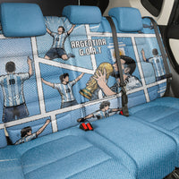 Argentina Football Back Car Seat Cover Goat Comic Style Sun Of May