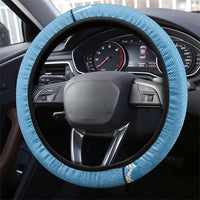 Argentina Football Steering Wheel Cover Goat Comic Style Sun Of May