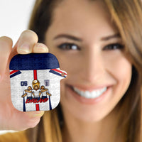Custom England Football AirPods Case Three Lions Trophy St George Cross