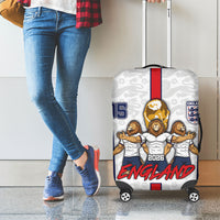 Custom England Football Luggage Cover Three Lions Trophy St George Cross