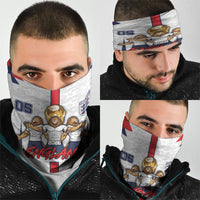 Custom England Football Neck Gaiter Three Lions Trophy St George Cross