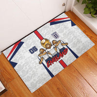 Custom England Football Rubber Doormat Three Lions Trophy St George Cross