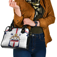 Custom England Football Shoulder Handbag Three Lions Trophy St George Cross