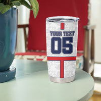 Custom England Football Tumbler Cup Three Lions Trophy St George Cross