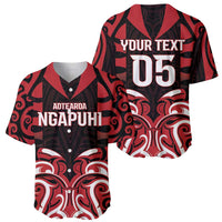 Custom Aotearoa Ngapuhi Baseball Jersey Maori Pattern New Zealand - Polynesian Pride
