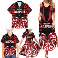 Custom Aotearoa Ngapuhi Family Matching Summer Maxi Dress and Hawaiian Shirt Maori Pattern New Zealand DT05 - Polynesian Pride