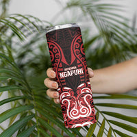 Custom Aotearoa Ngapuhi Skinny Tumbler Maori Pattern New Zealand DT05 - Polynesian Pride