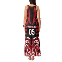 Custom Aotearoa Ngapuhi Tank Maxi Dress Maori Pattern New Zealand - Polynesian Pride