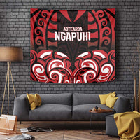 Aotearoa Ngapuhi Tapestry Maori Pattern New Zealand DT05 Red - Polynesian Pride