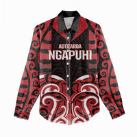 Custom Aotearoa Ngapuhi Women Casual Shirt Maori Pattern New Zealand DT05 - Polynesian Pride