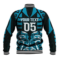 Custom Aotearoa Ngati Porou Baseball Jacket Maori Pattern New Zealand DT05 - Polynesian Pride