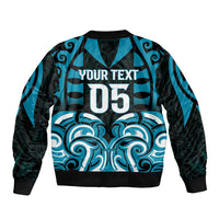Custom Aotearoa Ngati Porou Bomber Jacket Maori Pattern New Zealand - Polynesian Pride