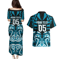 Custom Aotearoa Ngati Porou Couples Matching Puletasi and Hawaiian Shirt Maori Pattern New Zealand DT05 - Polynesian Pride