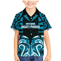 Custom Aotearoa Ngati Porou Family Matching Mermaid Dress and Hawaiian Shirt Maori Pattern New Zealand - Polynesian Pride