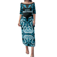 Custom Aotearoa Ngati Porou Family Matching Puletasi and Hawaiian Shirt Maori Pattern New Zealand - Polynesian Pride