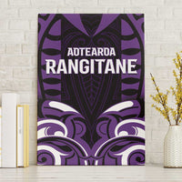 Aotearoa Rangitane Canvas Wall Art Maori Pattern New Zealand DT05 Without Frame Purple - Polynesian Pride