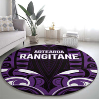 Aotearoa Rangitane Round Carpet Maori Pattern New Zealand DT05 - Polynesian Pride