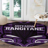 Aotearoa Rangitane Round Carpet Maori Pattern New Zealand DT05 - Polynesian Pride
