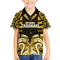 Custom Aotearoa Taranaki Kid Hawaiian Shirt Maori Pattern New Zealand - Polynesian Pride