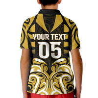 Custom Aotearoa Taranaki Kid Polo Shirt Maori Pattern New Zealand - Polynesian Pride