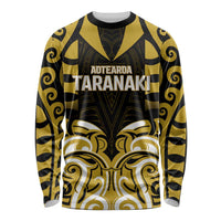 Custom Aotearoa Taranaki Long Sleeve Shirt Maori Pattern New Zealand - Polynesian Pride