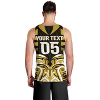 Custom Aotearoa Taranaki Men Tank Top Maori Pattern New Zealand - Polynesian Pride
