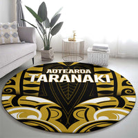 Aotearoa Taranaki Round Carpet Maori Pattern New Zealand DT05 - Polynesian Pride