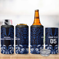 Custom Aotearoa Ngati Tuwharetoa 4 in 1 Can Cooler Tumbler Maori Pattern New Zealand DT05 - Polynesian Pride