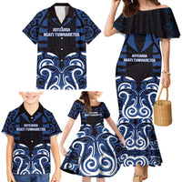 Custom Aotearoa Ngati Tuwharetoa Family Matching Mermaid Dress and Hawaiian Shirt Maori Pattern New Zealand - Polynesian Pride