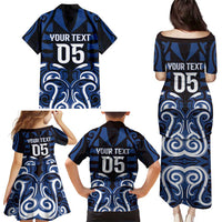 Custom Aotearoa Ngati Tuwharetoa Family Matching Puletasi and Hawaiian Shirt Maori Pattern New Zealand - Polynesian Pride