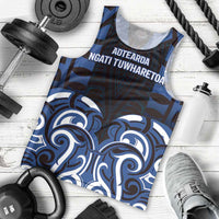 Custom Aotearoa Ngati Tuwharetoa Men Tank Top Maori Pattern New Zealand - Polynesian Pride