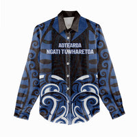 Custom Aotearoa Ngati Tuwharetoa Women Casual Shirt Maori Pattern New Zealand DT05 - Polynesian Pride
