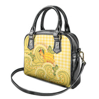 Hawaii Palaka Shoulder Handbag Cute Ripe Mango Turtle On The Waves