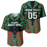 Custom Aotearoa Ngati Hine Baseball Jersey Maori Pattern New Zealand - Polynesian Pride