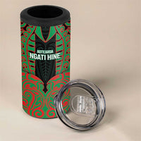 Custom Aotearoa Ngati Hine 4 in 1 Can Cooler Tumbler Maori Pattern New Zealand DT05 - Polynesian Pride