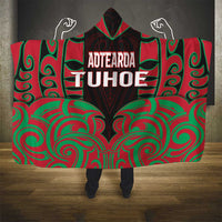 Aotearoa Tuhoe Hooded Blanket Maori Pattern New Zealand DT05 - Polynesian Pride
