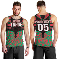 Custom Aotearoa Tuhoe Men Tank Top Maori Pattern New Zealand - Polynesian Pride