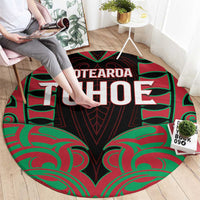 Aotearoa Tuhoe Round Carpet Maori Pattern New Zealand DT05 - Polynesian Pride