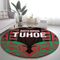 Aotearoa Tuhoe Round Carpet Maori Pattern New Zealand DT05 - Polynesian Pride