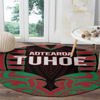 Aotearoa Tuhoe Round Carpet Maori Pattern New Zealand DT05 - Polynesian Pride