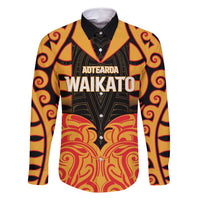 Custom Aotearoa Waikato Family Matching Off Shoulder Short Dress and Hawaiian Shirt Maori Pattern New Zealand - Polynesian Pride